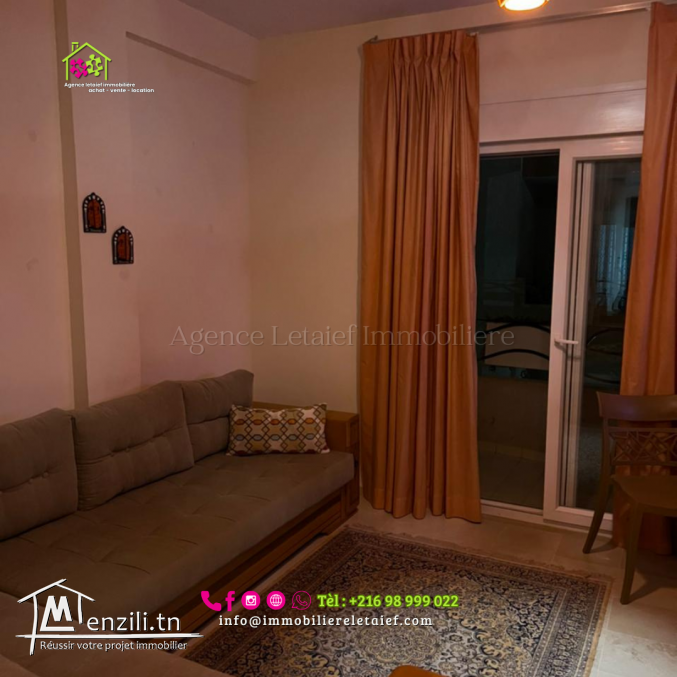 Un très beau studio S+1 richement meublé Vue Piscine