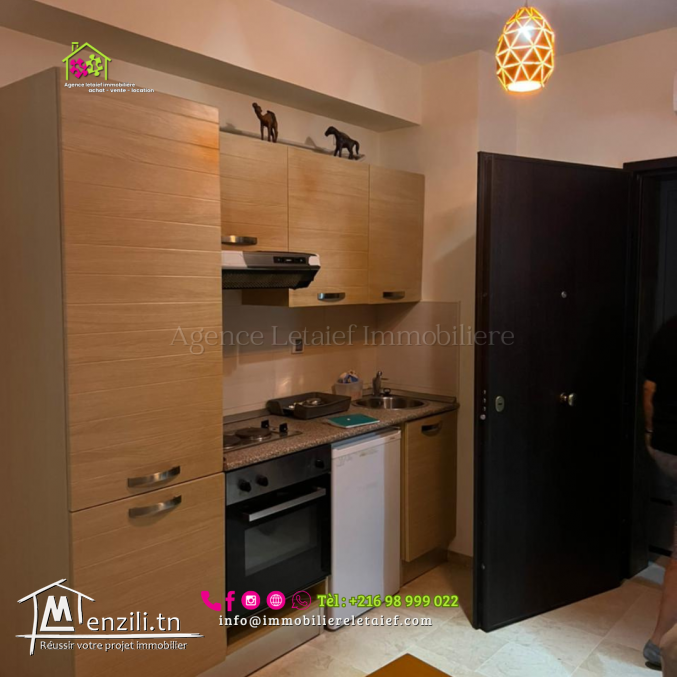 Un très beau studio S+1 richement meublé Vue Piscine