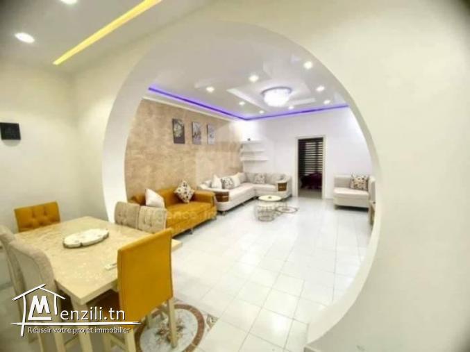 À Louer ( Court durée ) un appartement S2 meublé situé à Soviva Kantaoui