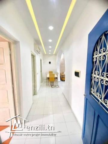 À Louer ( Court durée ) un appartement S2 meublé situé à Soviva Kantaoui