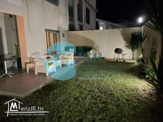 A LOUER UN APPARTEMENT AVEC JARDIN A GAMMARTH