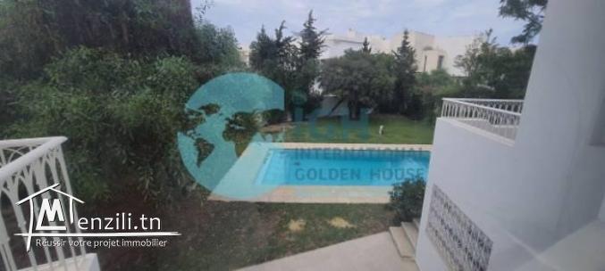 A LOUER UNE VILLA AVEC PISCINE AU GOLDEN TULIPE GAMMARTH