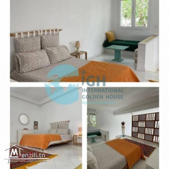 A LOUER UN LOFT S1 MEUBLE AVEC JARDIN A LA SOUKRA