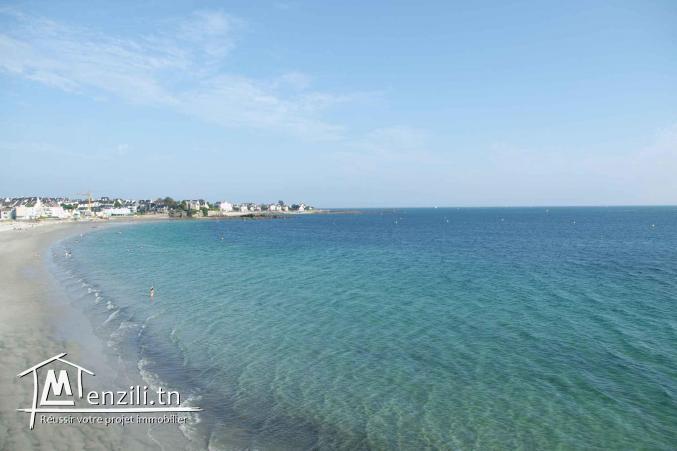 Terrain vue sur mer(1ere position) 200 m² à Dar Allouch