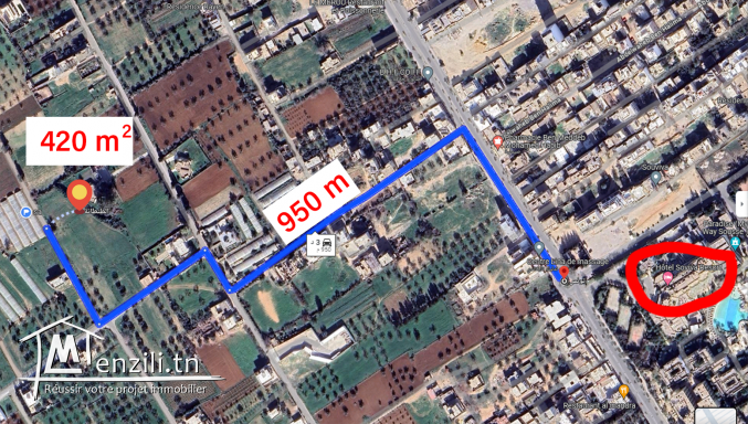 Terrain a vendre à tantana 420 m2