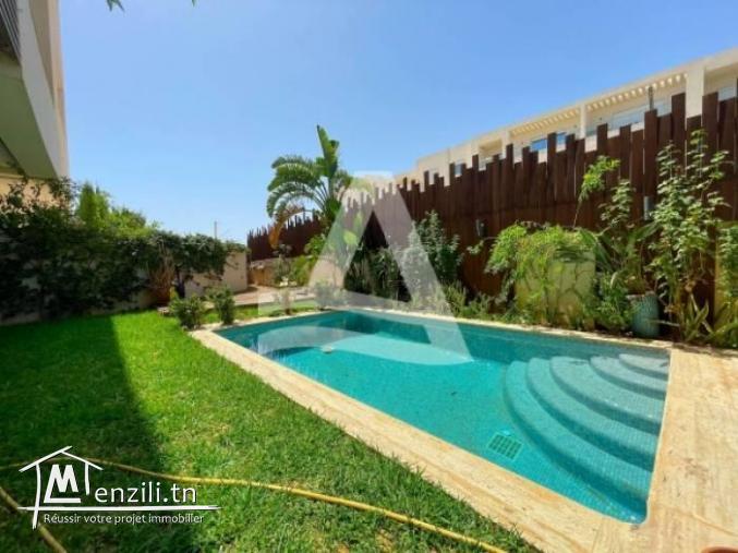 Appartement avec piscine et jardin à louer à  Gammarth