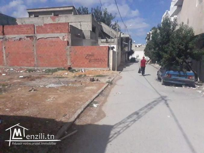 terrain à vendre à fouchana centre 330m