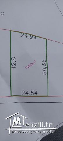 Terrain sidi hamed à 10 min de voiture de hamamet sud