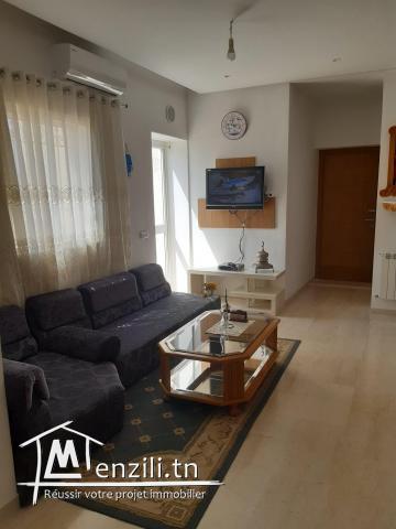 Appartement neuf Meublé étage villa Salon plus 2 chambres avec garage pour voiture 110dt la...