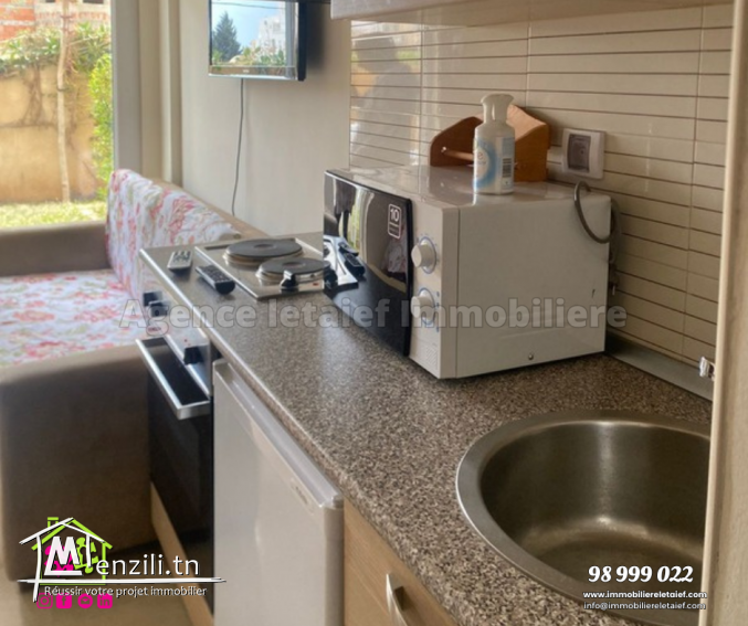 Un très beau studio S+0 richement meublé VueJardin