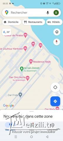 Terrain à vendre à DarAllouch kelibia