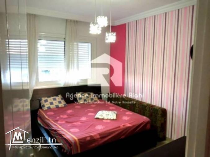 A LOUER  un appartement S2 meublé  situé à résidence Folla Chatt Mariem
