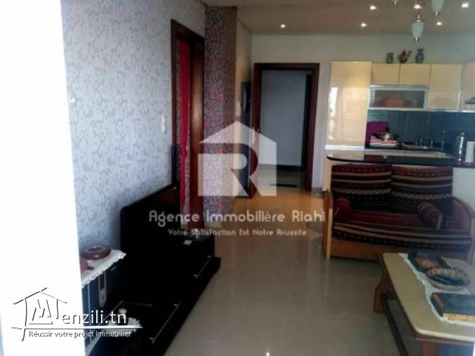 A LOUER  un appartement S2 meublé  situé à résidence Folla Chatt Mariem