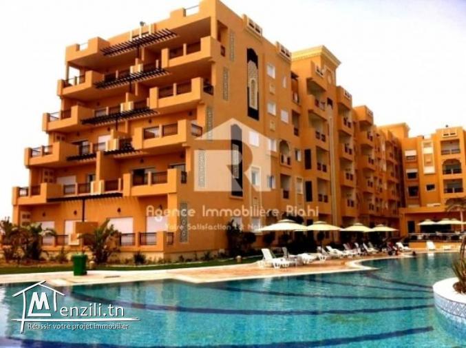 A LOUER  un appartement S2 meublé  situé à résidence Folla Chatt Mariem