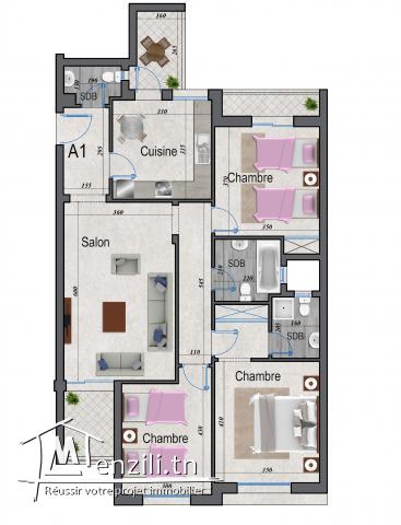 appartement avec vue de mer