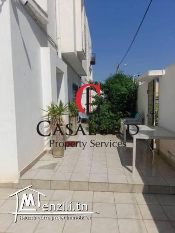 S2 meublé avec jardin à La Marsa