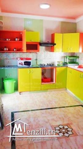 À Louer ( par jour ) un appartement S2 vue mer & pied dans l'eau situé à Hergla