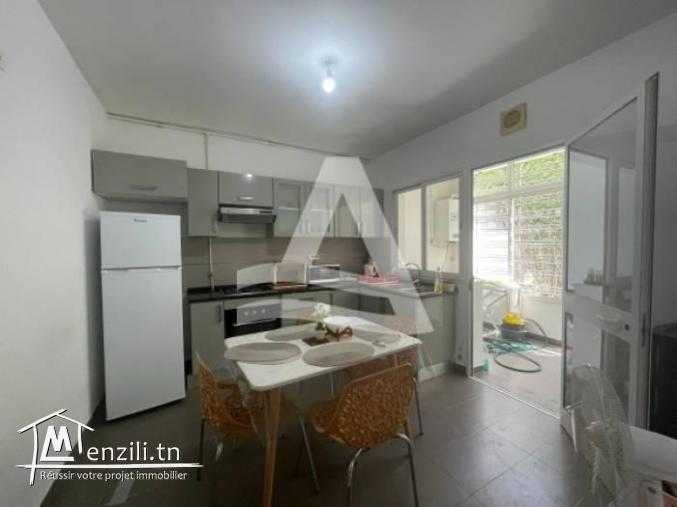 Location d'un appartement meublé avec jardin à la Marsa