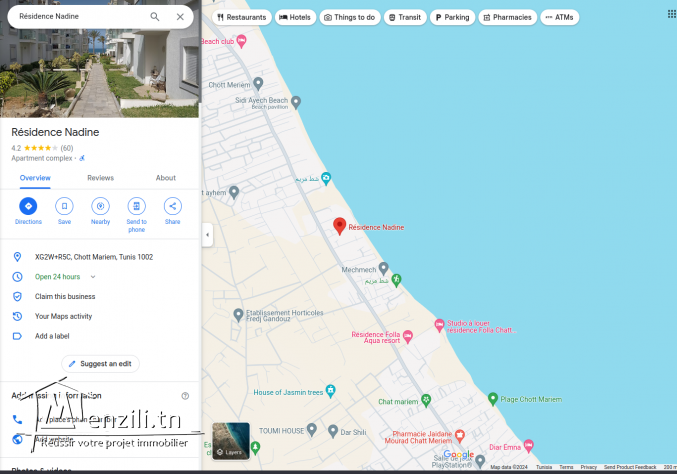 Appartement S+2 à chatt meriem à louer