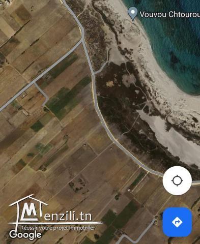 Terrain à Dar Allouche à 400 mètres de la plage
