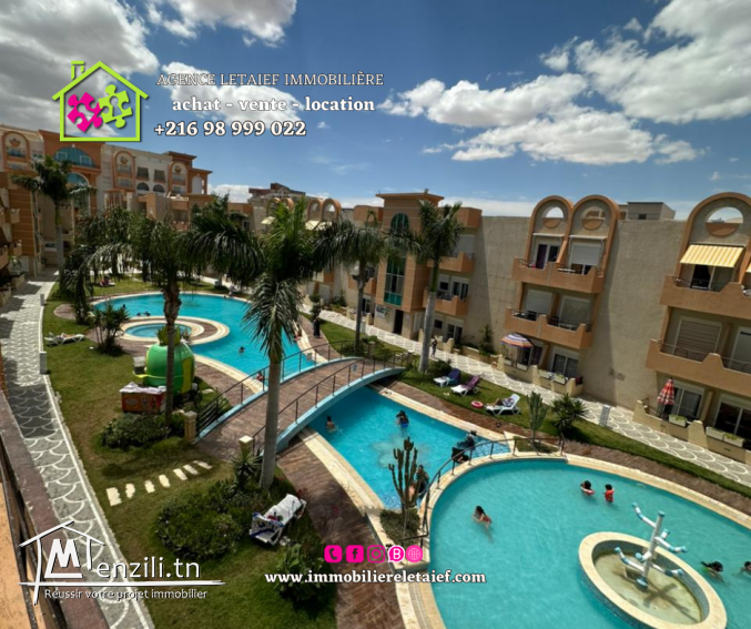 A louer un magnifique appartement meublé pour la Saison scolaire