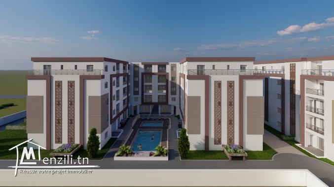 Résidence  Bousten 3: Des appartement S+2 au bord de la plage de Hammamet