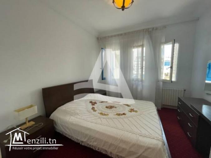 Location d'un appartement S1 meublé avec vue mer à Gammarth