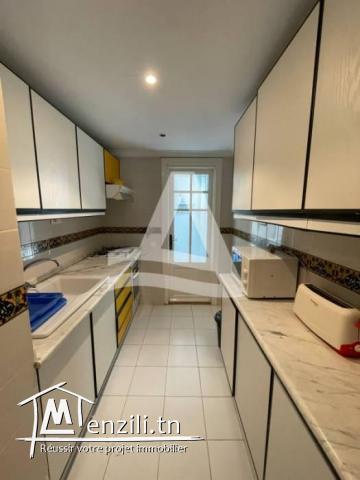 Location d'un appartement S1 meublé avec vue mer à Gammarth