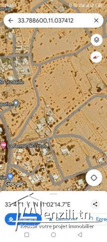 Un terrain situé à Djerba tezdain zone touristique