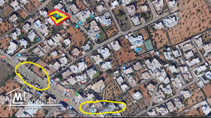 Terrain de 445 m2 à route Menzel Chaker Km 6 (Sfax)