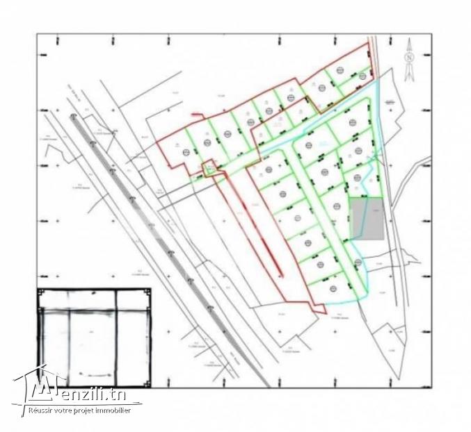 21 lots à coté du Mall of sousse à vendre
