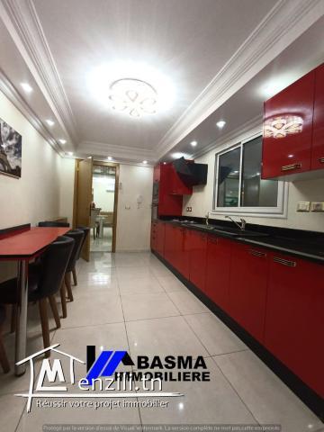 Un luxueux appartement s+4 à louer située à sahloul