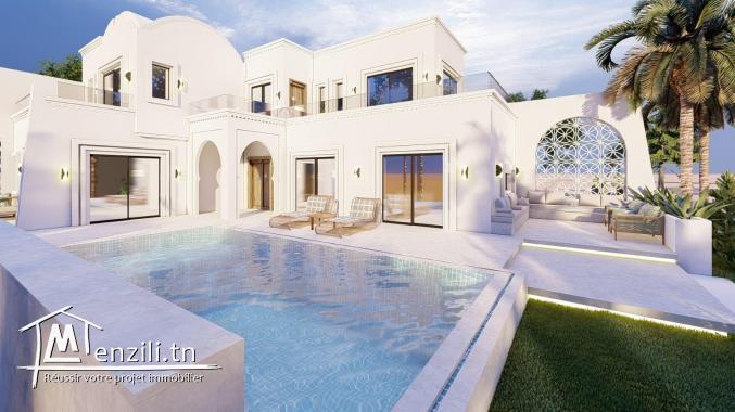 Villa à vendre avec piscine en zone urbaine à Midoun Djerba