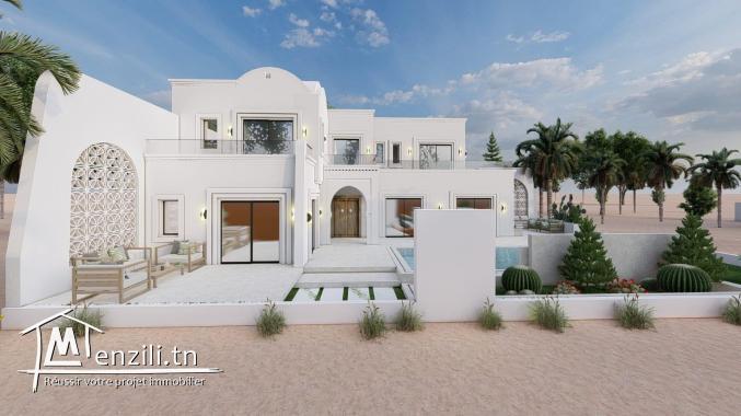 Villa à vendre avec piscine en zone urbaine à Midoun Djerba