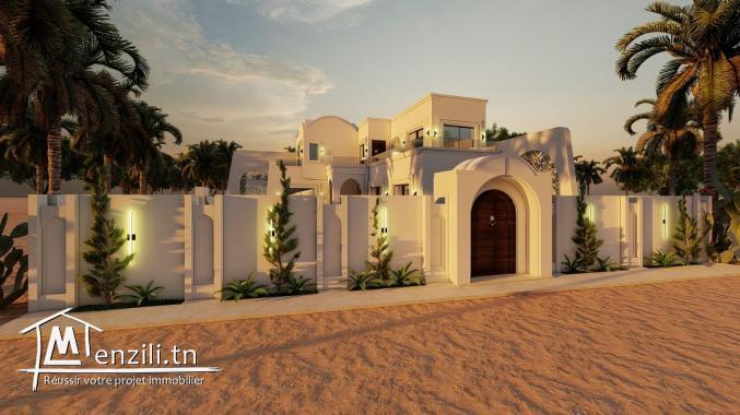 Villa à vendre avec piscine en zone urbaine à Midoun Djerba