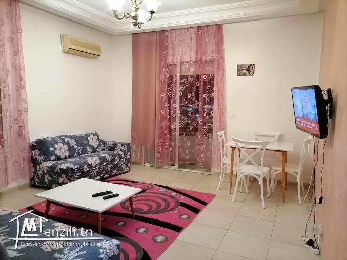 S+1 meublé avec magnifique vue panoramique à Ennasr 2