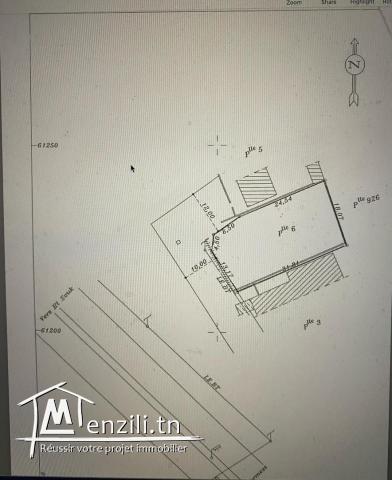 A vendre Terrain 600m² en premier position zone touristique Djerba