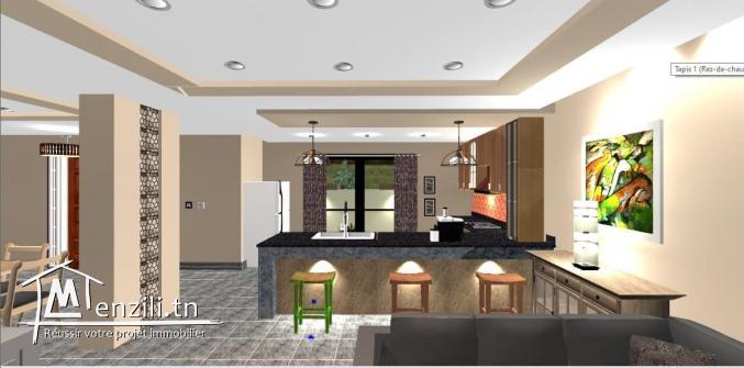 un Duplex s+3 Jardin: piscine et abri voiture