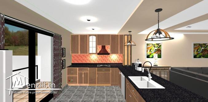 un Duplex s+3 Jardin: piscine et abri voiture