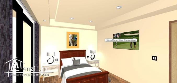 un Duplex s+3 Jardin: piscine et abri voiture