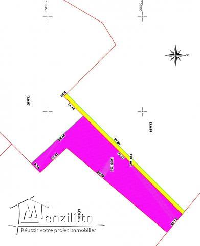 A vendre terrain 1463 m2