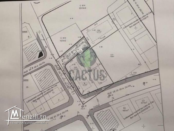 À vendre Terrain de 365m² à Jinéne Beni khiarNabeul.