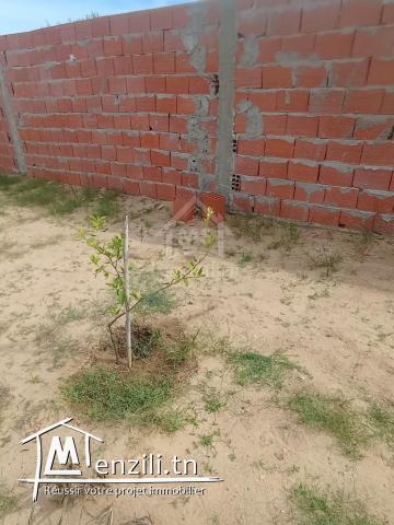 Terrain clôturé avec studio à Hammamet Sud à vendre à 85 MD 51355351