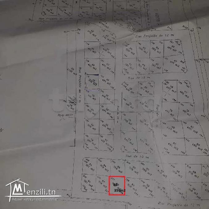 Lot de terrain 359m2  jinen el mohandissine