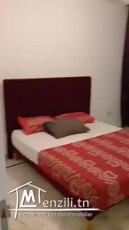 Loue à Monastir Skanès un bel appt mueublé s+1
