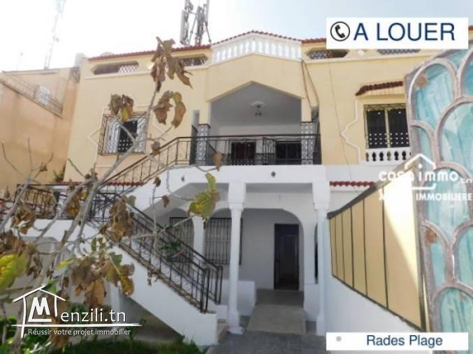 A  LOUER VILLA DE DEUX ÉTAGES S2 ET S4 A RADES PLAGE