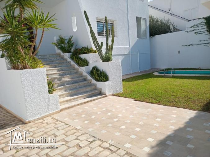 Villas4 avec pisicne à louer à la Marsa