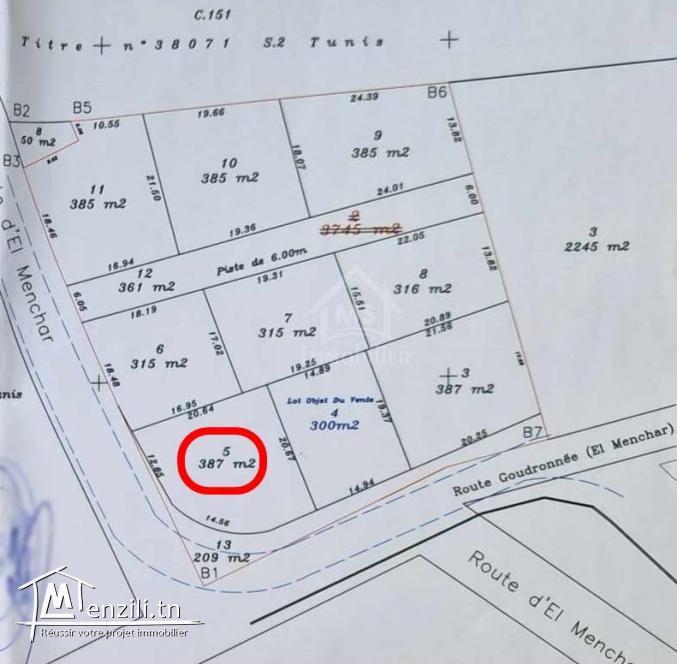 أرض صبغة سكنية للبيع في الحمامات الجنوبية 51355351