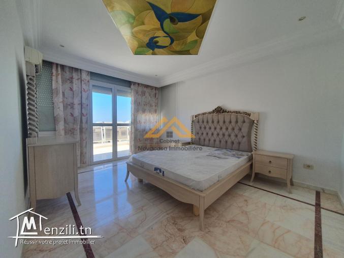 A louer appartement S+3 meublé vue de mer