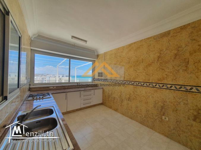 A louer appartement S+3 meublé vue de mer